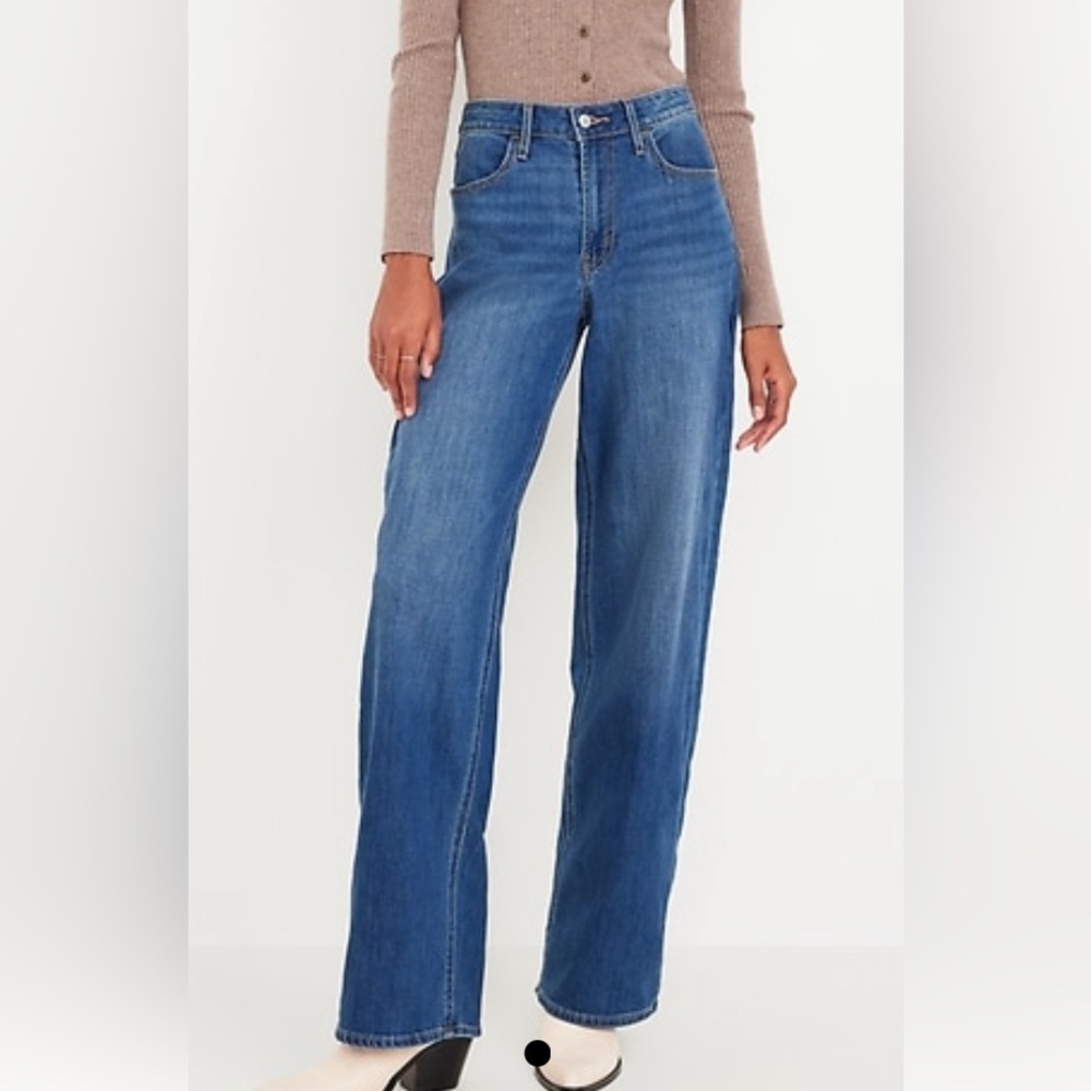 Old Navy High Waisted Wide Leg Jeans